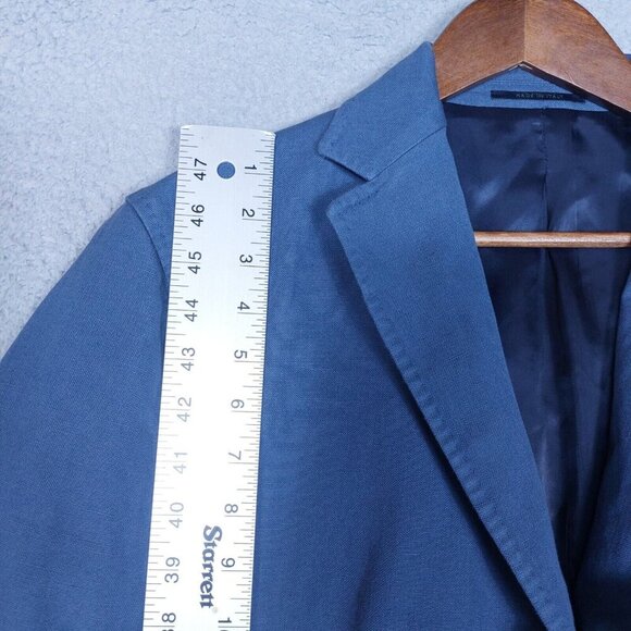 Sid Mashburn Trail Blazer Men's 56R Blue Unstructured Sport Coat Classic Italy - Picture 2 of 16